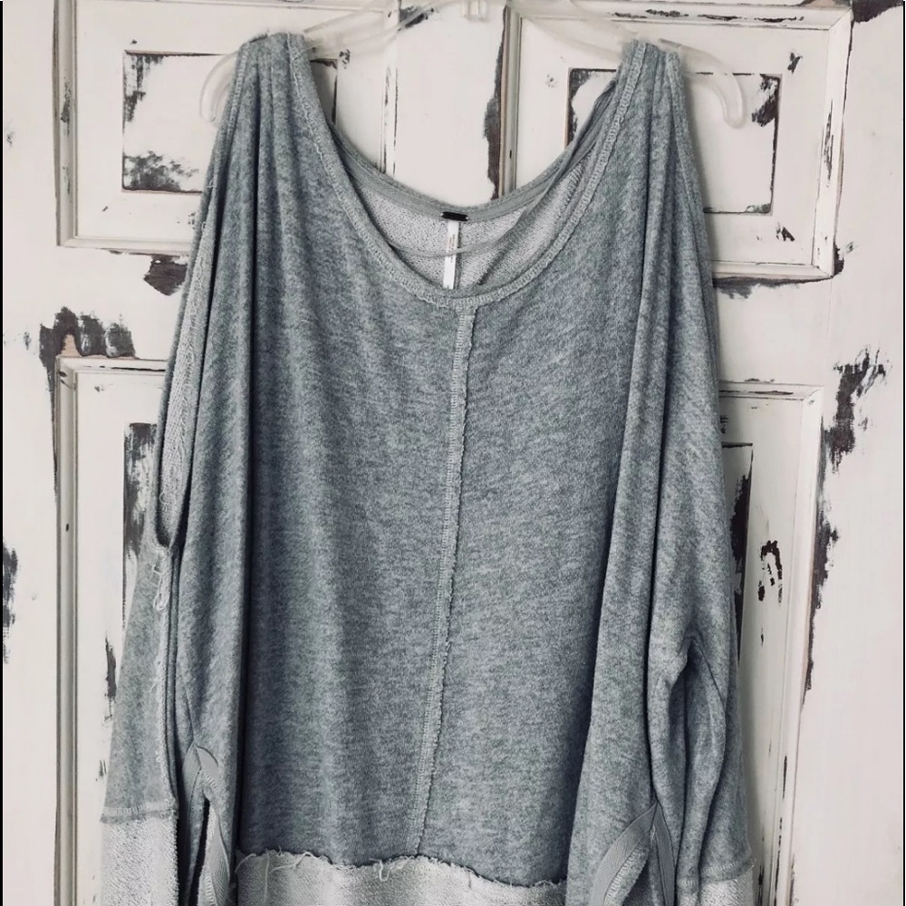 Free People Cold Shoulder Sweatshirt